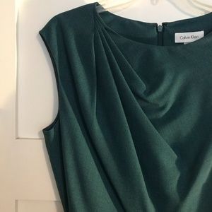 New Calvin Klein Teal Fit & Flare Dress